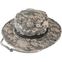 QMFIVE Tactical Boonie Hat- Sombrero Redondeado de Camuflaje Pescador Sun Protection Cap para Outdoor Climb Camping